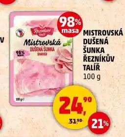 Penny Market MISTROVSKÁ DUŠENÁ ŠUNKA ŘEZNÍKŮV TALÍŘ, 100 g nabídka