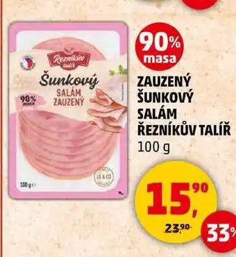 Penny Market ZAUZENÝ ŠUNKOVÝ SALÁM ŘEZNÍKŮV TALÍŘ, 100 g nabídka