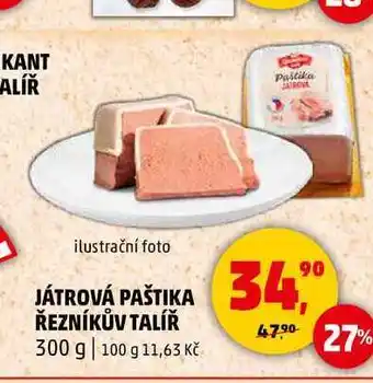 Penny Market JÁTROVÁ PAŠTIKA ŘEZNÍKŮV TALÍŘ, 300 g nabídka