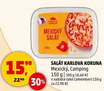 Penny Market SALÁT KARLOVA KORUNA Mexický, Camping, 150 g nabídka