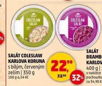 Penny Market SALÁT COLESLAW KARLOVA KORUNA, 350 g nabídka