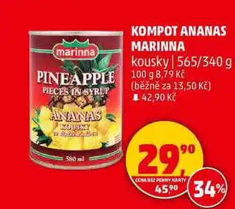 Penny Market KOMPOT ANANAS MARINNA, 565 g nabídka