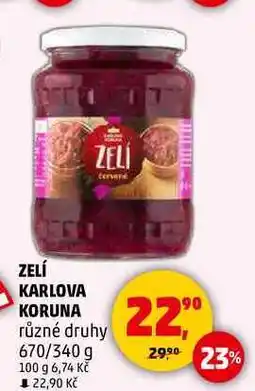 Penny Market ZELÍ KARLOVA KORUNA, 670 g nabídka