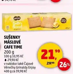 Penny Market SUŠENKY MÁSLOVÉ CAFE TIME, 200 g nabídka