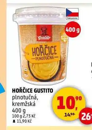 Penny Market HOŘČICE GUSTITO, 400 g nabídka