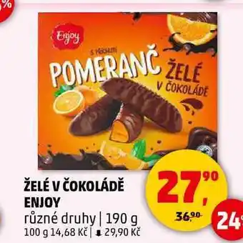 Penny Market ŽELÉ V ČOKOLÁDĚ ENJOY, 190 g nabídka