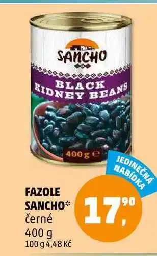 Penny Market FAZOLE SANCHO černé, 400 g nabídka