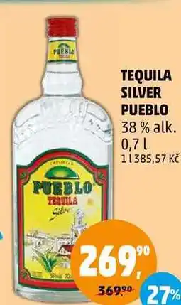 Penny Market TEQUILA SILVER PUEBLO, 0,7 l nabídka