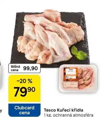 Tesco Tesco Kuřecí křídla, 1 kg, ochranná atmosféra nabídka