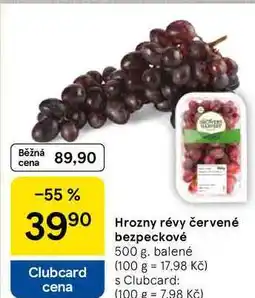 Tesco Hrozny révy červené, 500 g. balené nabídka