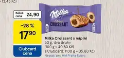 Tesco Milka Croissant s náplní, 50 g. dva druhy nabídka