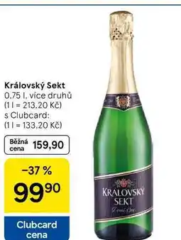 Tesco Královský Sekt, 0.75 I, více druhů nabídka