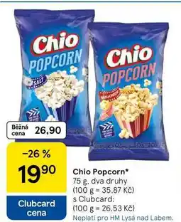 Tesco Chio Popcorn, 75 g nabídka