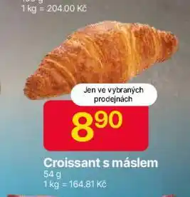 Hruška Croissant s máslem nabídka