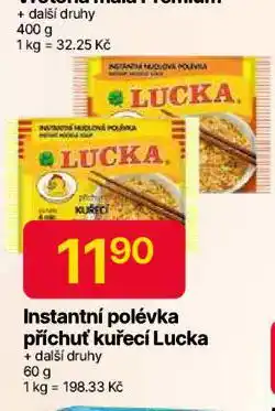 Hruška Instantní polévka příchuť kuřecí lucka nabídka