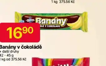 Hruška Banány v čokoládě nabídka