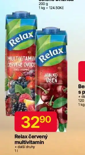 Hruška Relax červený multivitamín nabídka