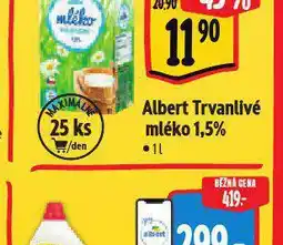 Albert Trvanlivé mléko nabídka