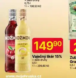 Hruška Vaječný likér 15% nabídka