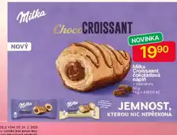 Hruška Milka croissant čokoládová náplň nabídka