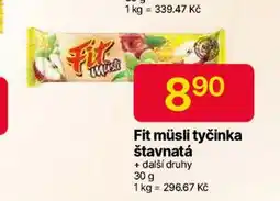 Hruška Fit müsli tyčinka šťavnatá nabídka