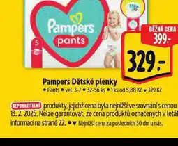 Albert Pampers dětské plenky nabídka