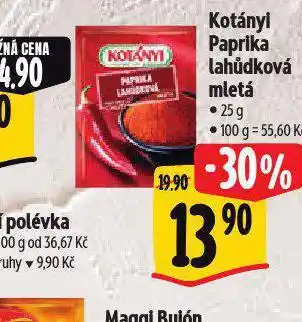 Albert Kotányi paprika lahůdková nabídka