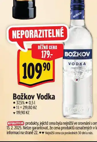 Albert Božkov vodka nabídka