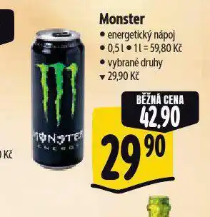 Albert Monster energy drink nabídka