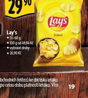 Albert Lay's chipsy nabídka