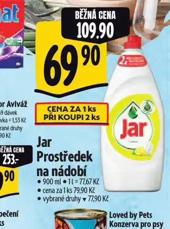 Albert Jar prostředek na mytí nádobí nabídka