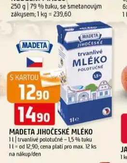 Terno Trvanlivé mléko 1,5% nabídka