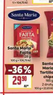 Billa Santa maria fajota nabídka