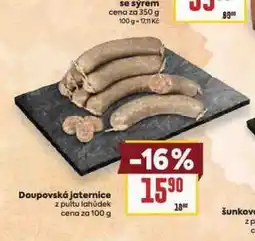 Billa Doupovské jaternice nabídka