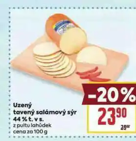 Billa Uzený tavený sýr salámový 44% nabídka