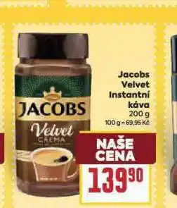 Billa Jacobs velvet instantní káva nabídka