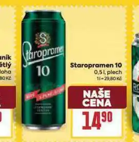 Billa Pivo staropramen 10 nabídka