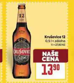 Billa Pivo krušovice 12 královský ležák nabídka