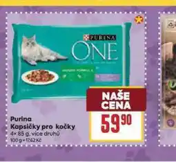 Billa Purina one kapsičky pro kočky nabídka