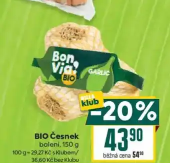 Billa BIO Česnek balení, nabídka