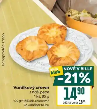 Billa Vanilkový crown z naší pece nabídka