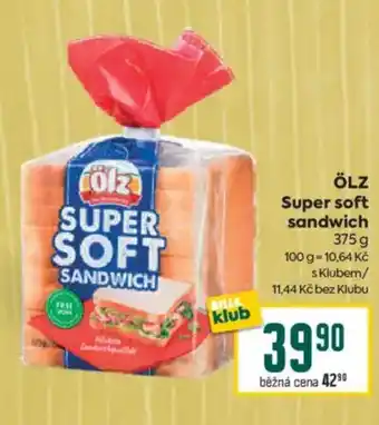 Billa ÖLZ Super soft sandwich nabídka