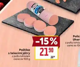 Billa Paštika s telecími játry nabídka