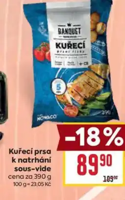 Billa Kuřecí prsa k natrhání sous-vide nabídka