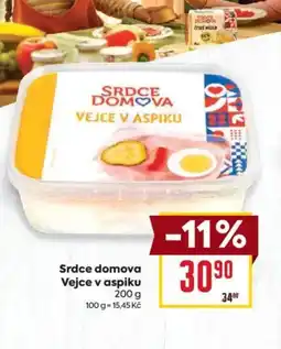 Billa Srdce domova Vejce v aspiku nabídka