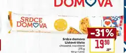 Billa Srdce domova Listové těsto nabídka