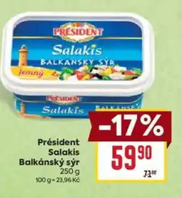 Billa Président Salakis Balkánský sýr nabídka