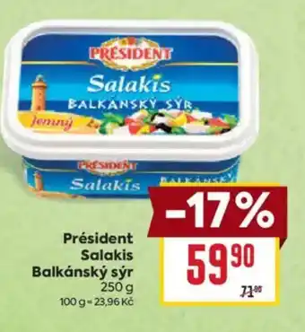 Billa Président Salakis Balkánský sýr nabídka