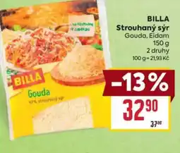 Billa BILLA Strouhaný sýr Gouda, Eidam nabídka