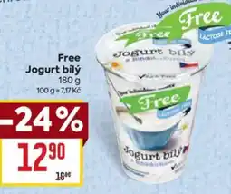 Billa Free Jogurt bily nabídka